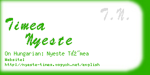 timea nyeste business card
